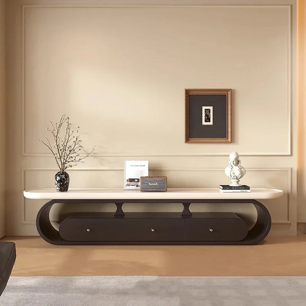 Minimalist Modern Tv Table Trendy Cream Style European Aesthetic Tv Stand Elegant Display Mueble De Sala Modernos Home Furniture